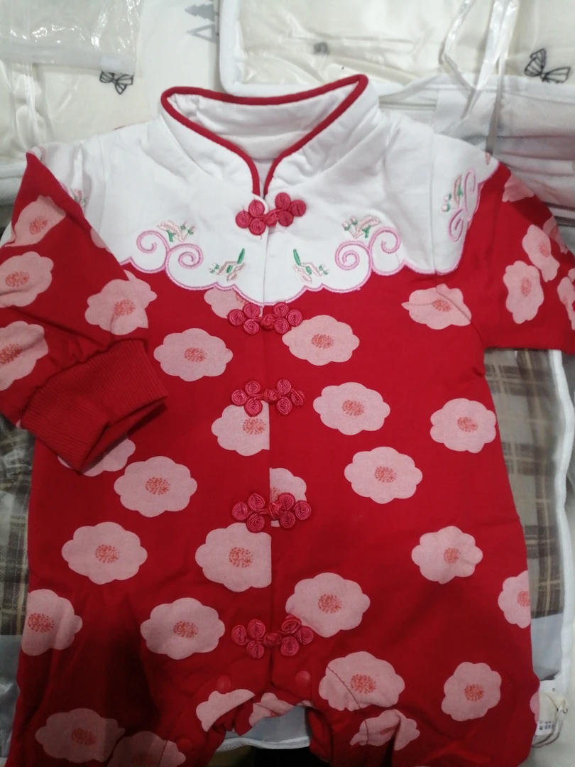 萌丫兔30双层茉莉花爬服