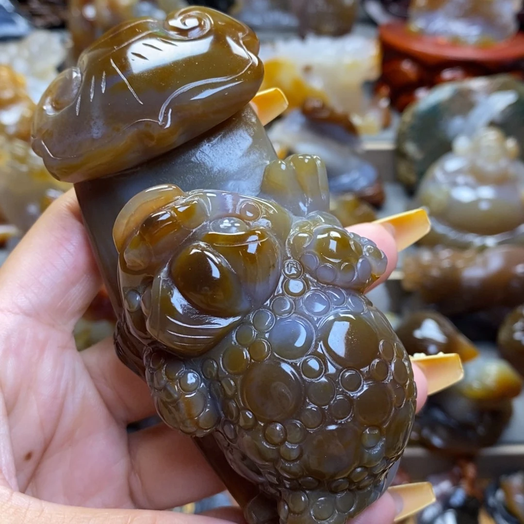 玛瑙/玉髓把件未镶嵌