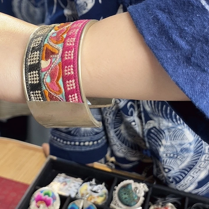 纯铜花岗石纯铜锡合金手镯