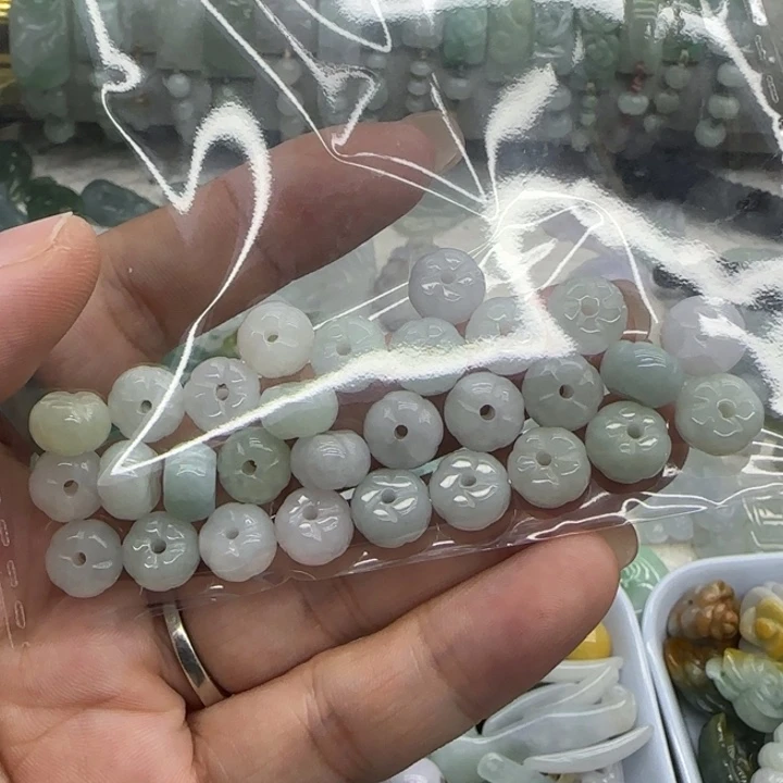 练***筝未镶嵌手链翡翠南瓜珠