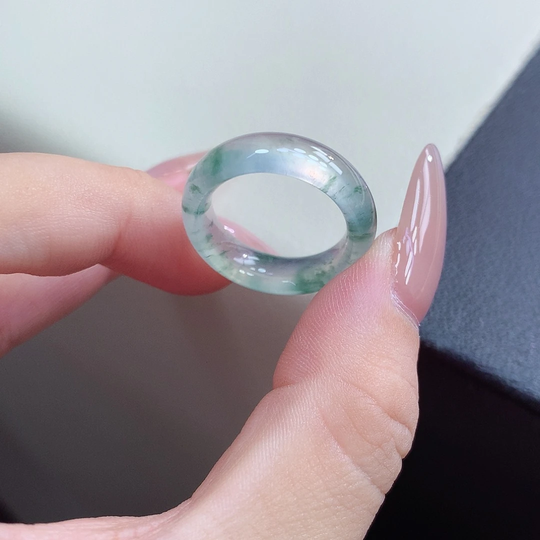 翡翠未镶嵌戒指13-14号