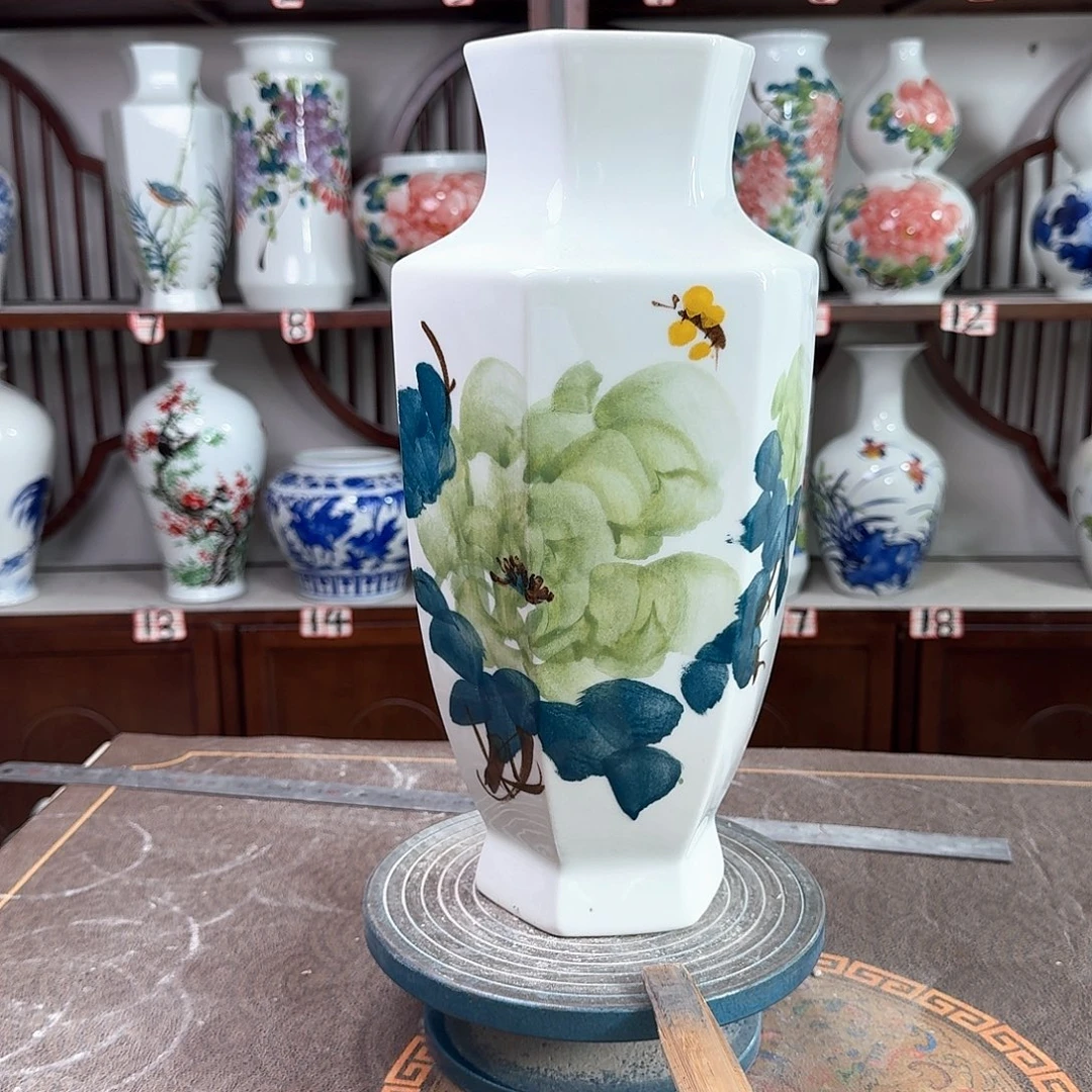 摆件景德镇陶瓷6绿牡