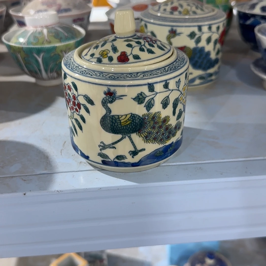瓷片摆件手绘瓷器处理