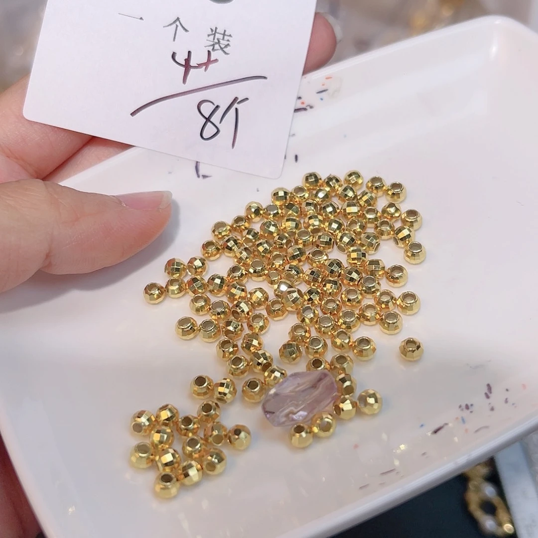 紫晶珠宝半成品银S925镀金镶嵌19