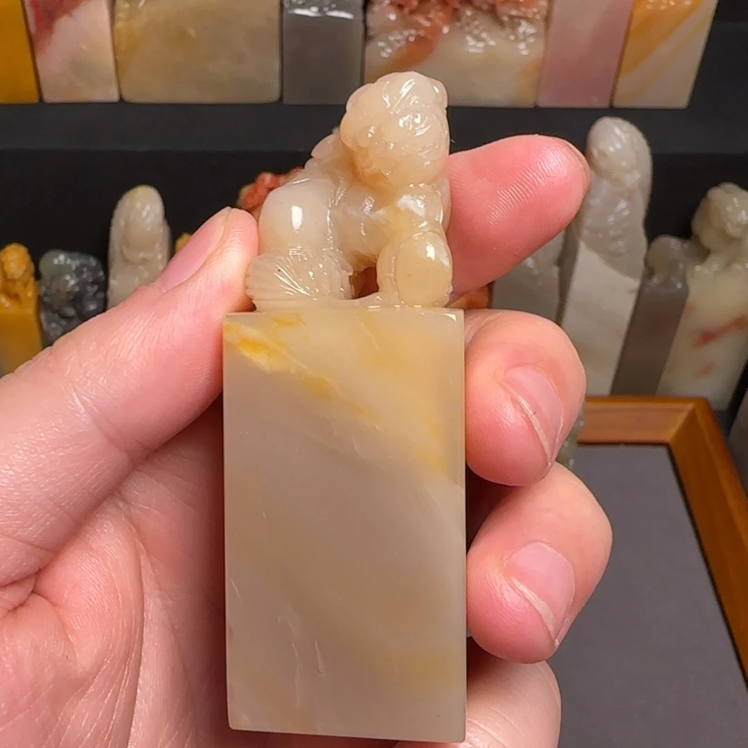 巴林石印石牛角冻