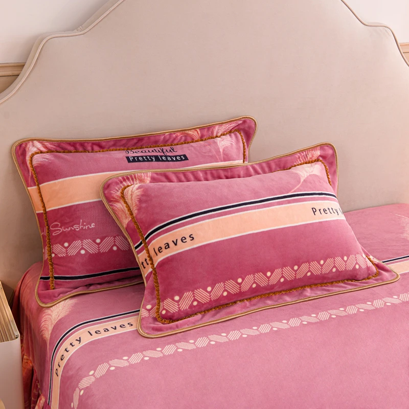 【新店专属】梦羽-粉 牛奶绒 枕套