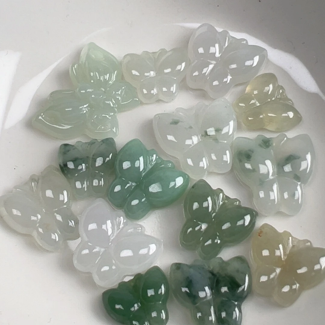 翡翠散珠翡翠蝴蝶一个可挑