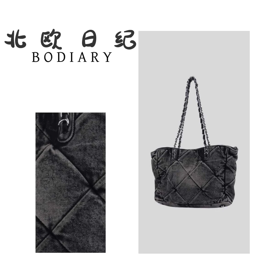 北欧日纪3501-通勤牛仔百搭时尚女士包包