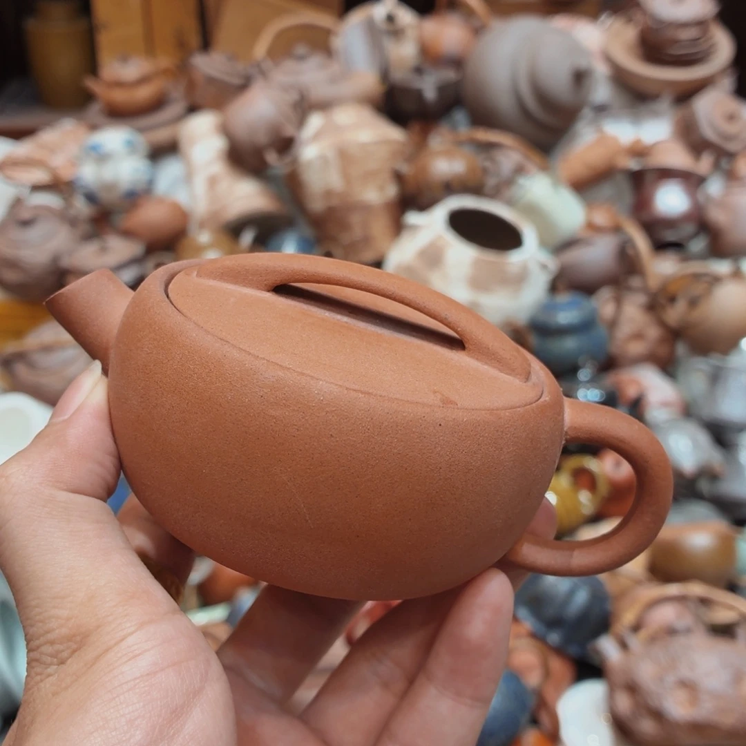柴烧老岩泥高温茶器皿
