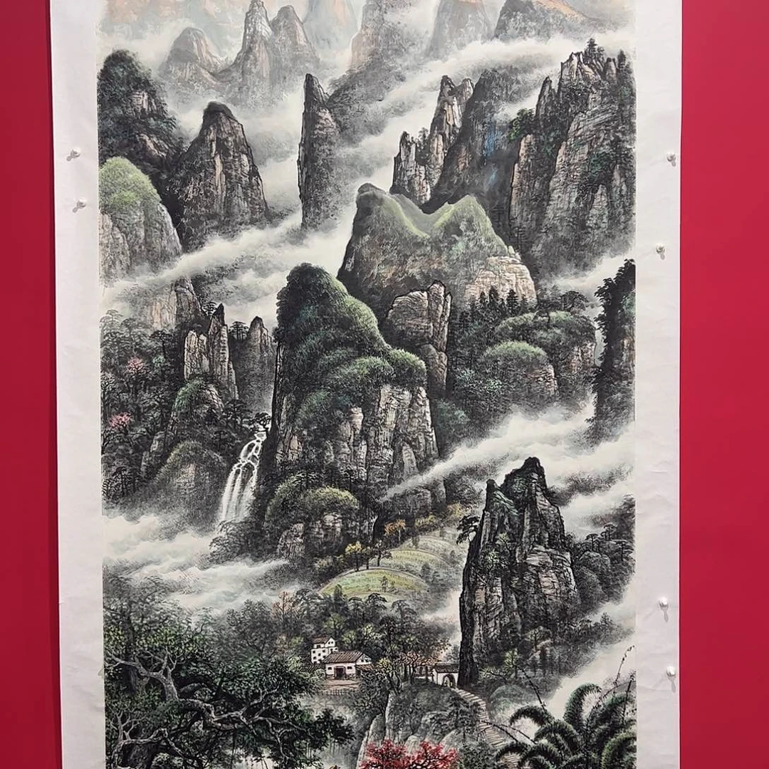 清***骨国画蒋荣生老师展览原作