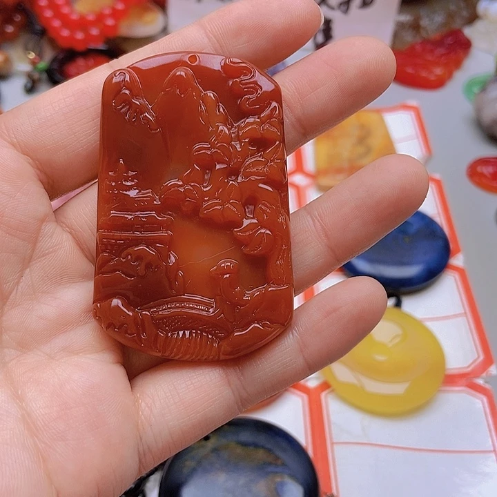 【闪购商品】未镶嵌玛瑙/玉髓珠宝半成品雄**龙