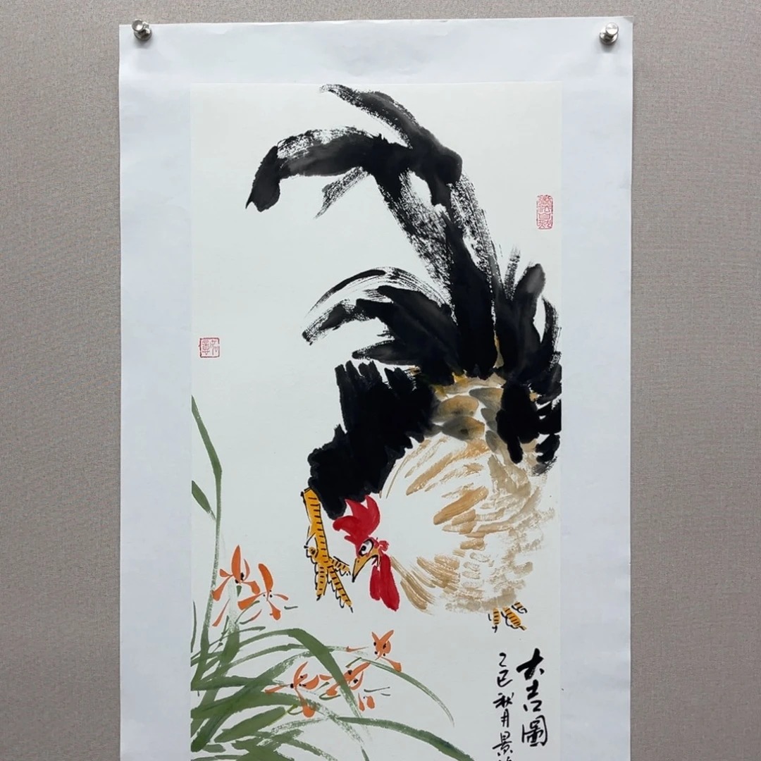 国画艺术家真人手绘
