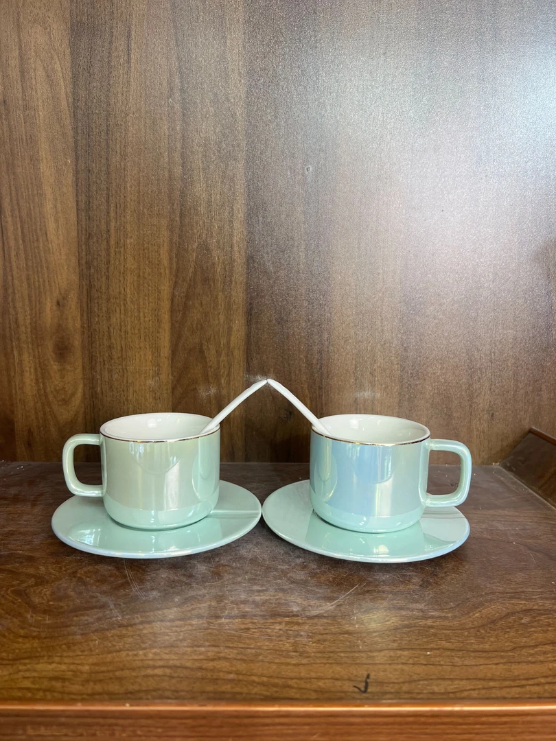 B066景德镇制陶瓷咖啡杯一对