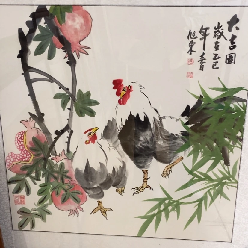 【闪购商品】国画手绘国画带框76.76