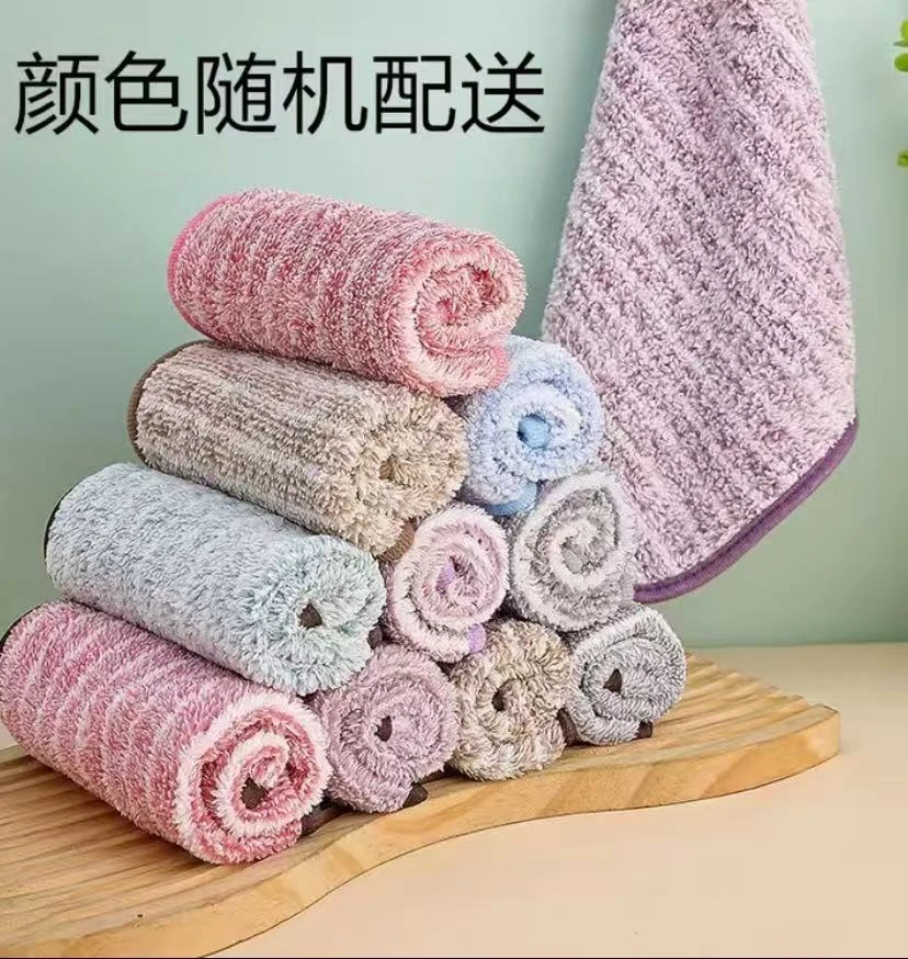 竹炭抹布厨房抹布百洁布擦桌布不沾油吸水去污加厚洗碗布竹炭纤维