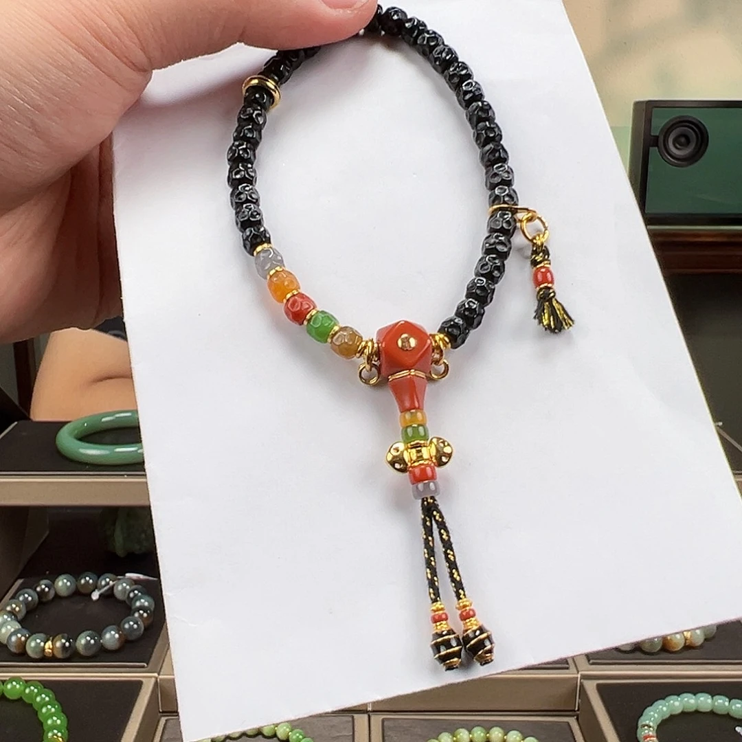 和田玉未镶嵌手链卡6mm