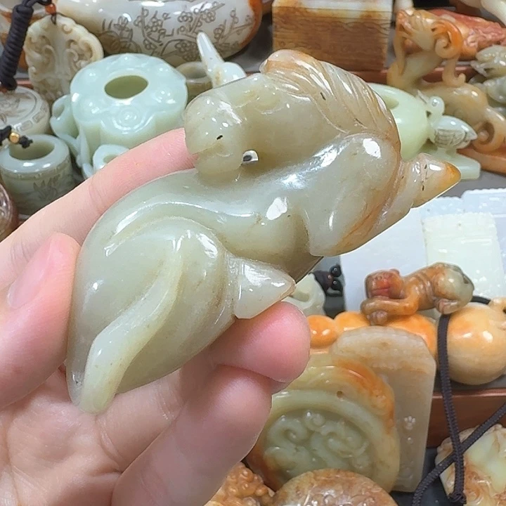 和田玉未镶嵌摆件