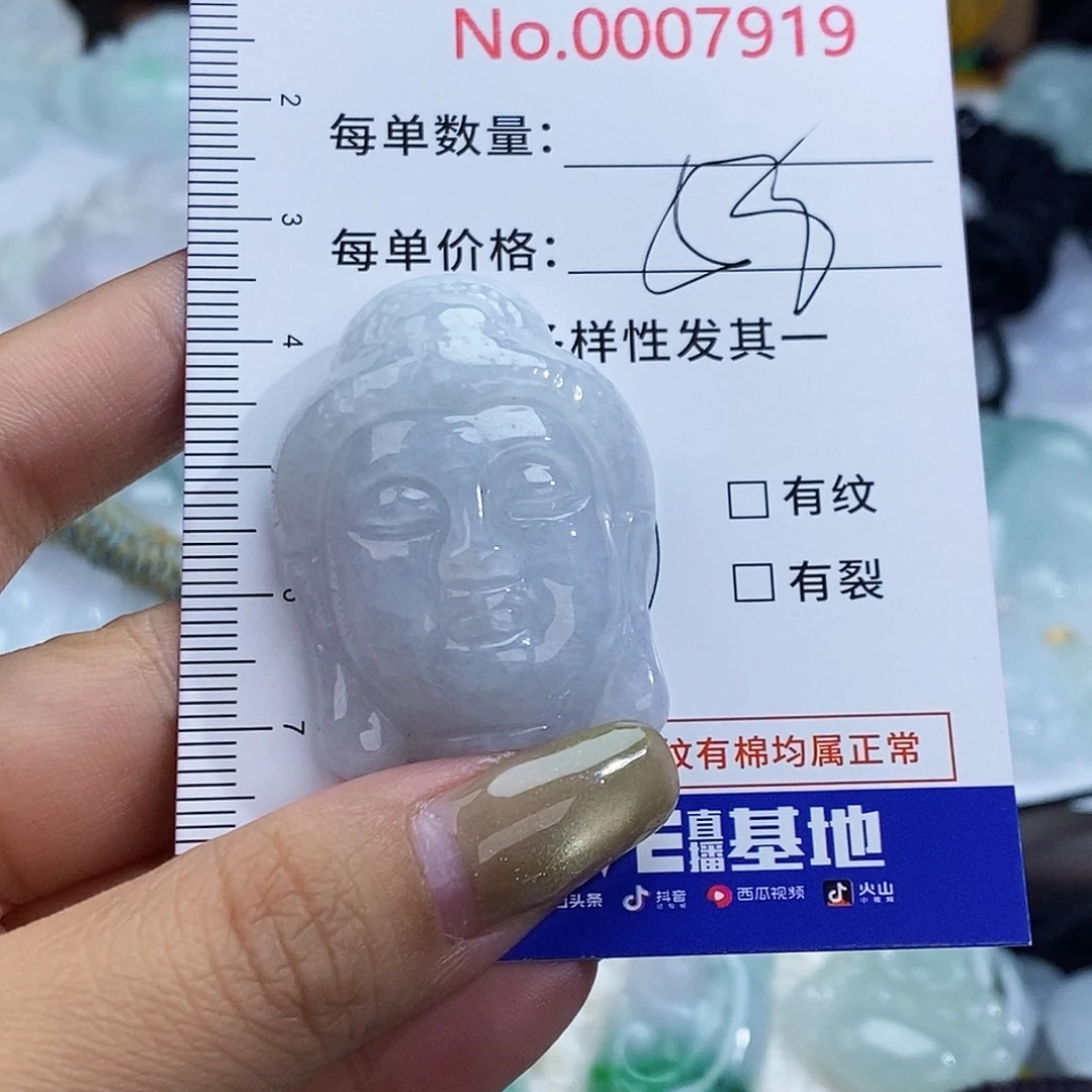 翡翠未镶嵌颈饰7919