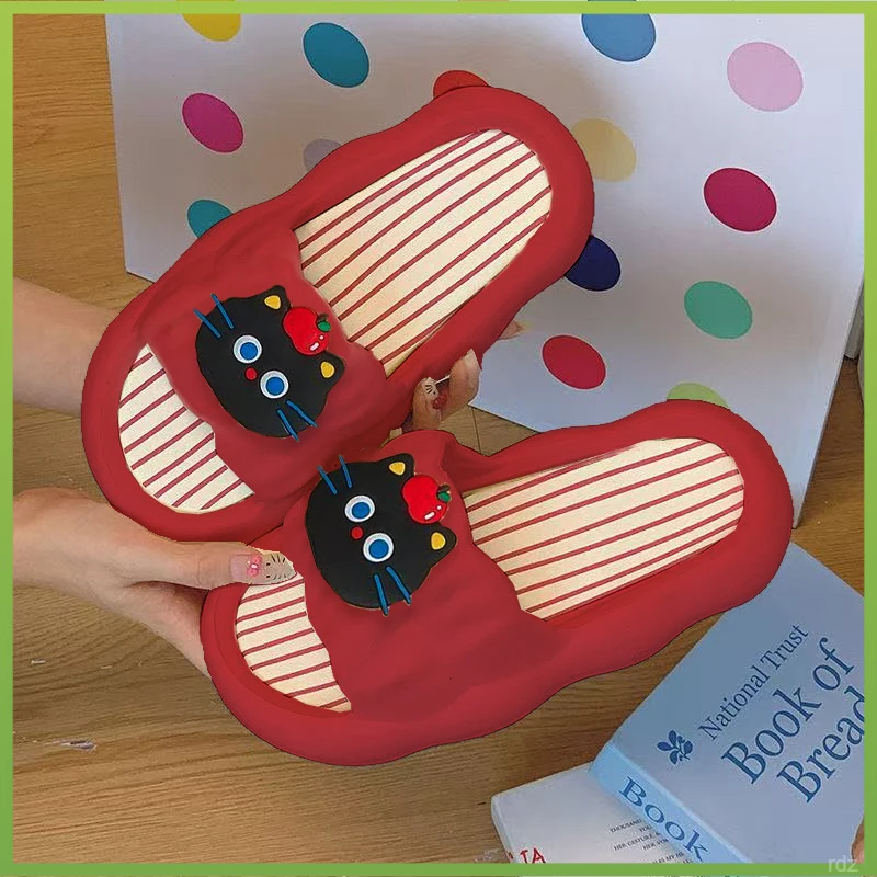 室内家居拖鞋女夏季居家室内外穿防滑浴室防臭洗澡情侣卡通凉拖鞋