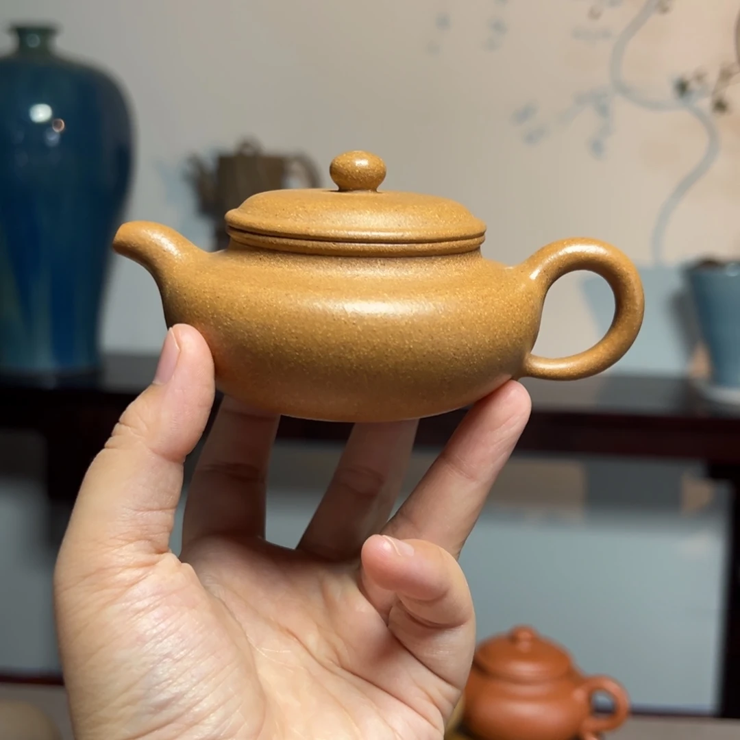 茶壶紫砂仿古黄金段150