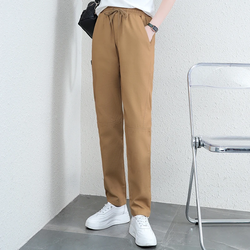 【100%纯棉+清货】春秋直筒男女休闲裤纯棉时尚宽松长裤