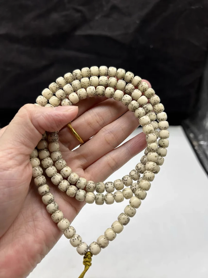 猛货珍藏版海南星月菩提6X7老型月朗星稀款石玉料糯冰冰糖仅一条