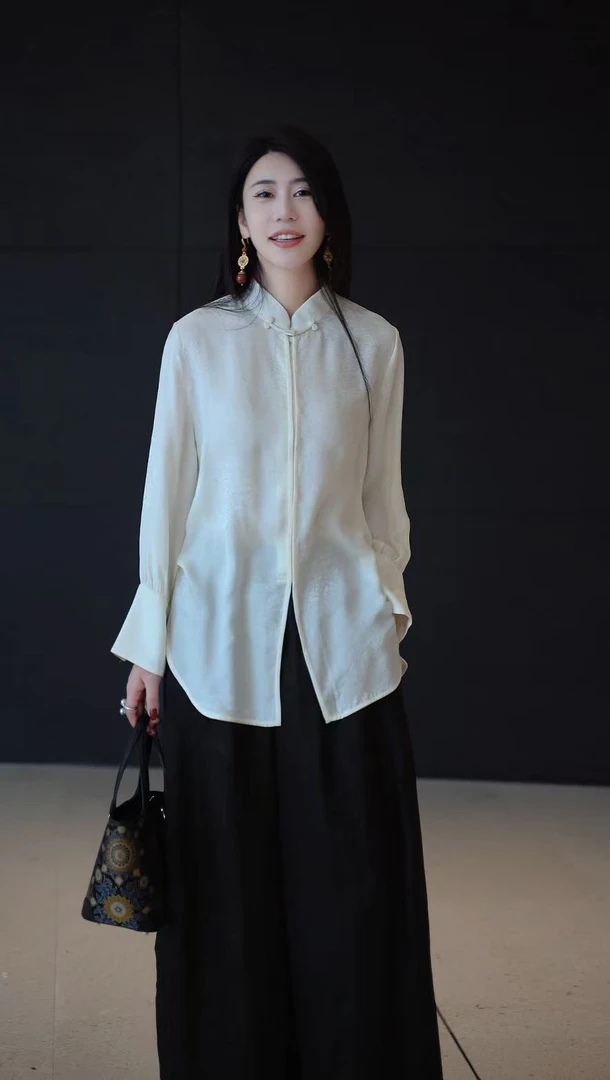 【南风】宽松新款新中式上衣国风外套休闲衬衫百搭上衣9115