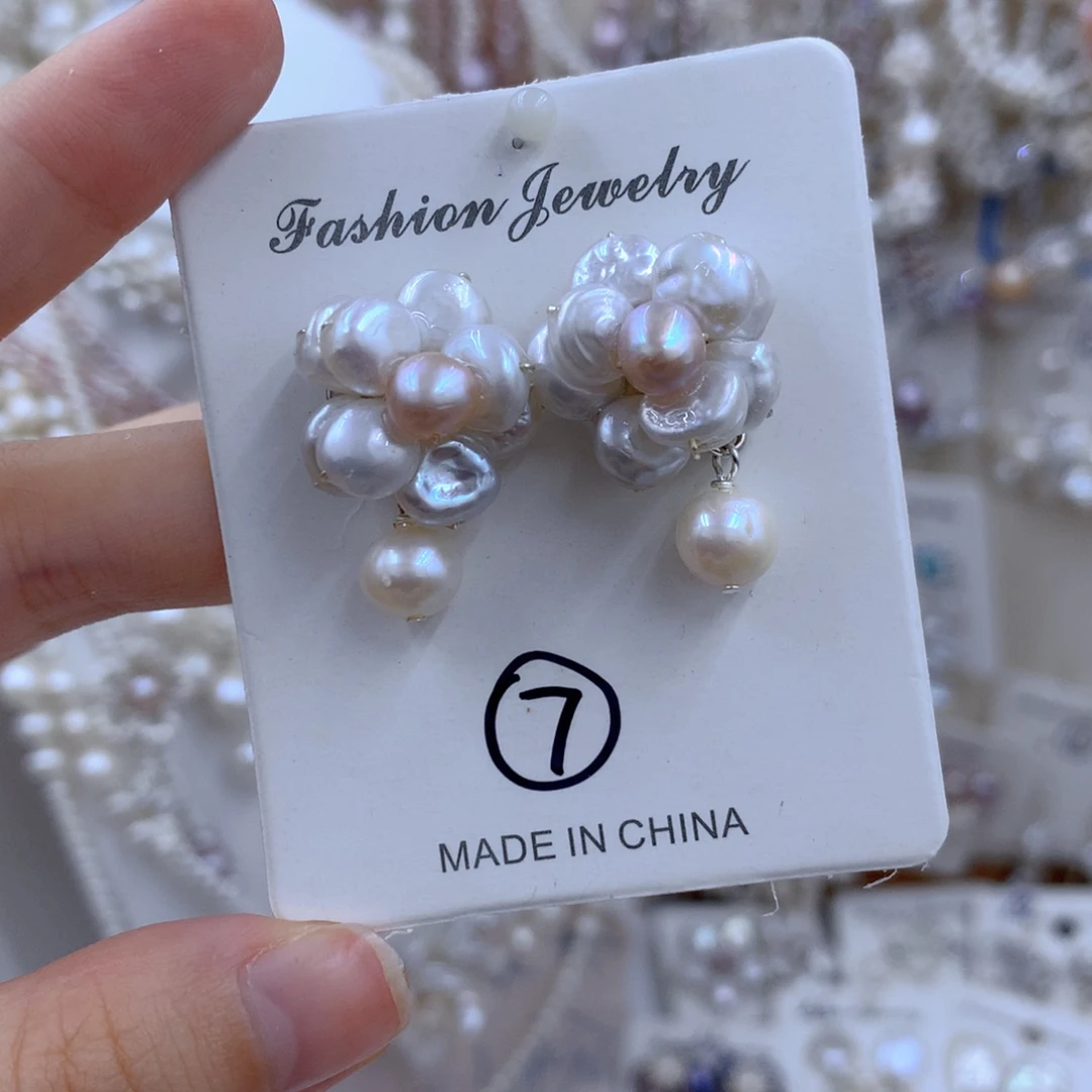 颈饰银S925镶嵌淡水珍珠