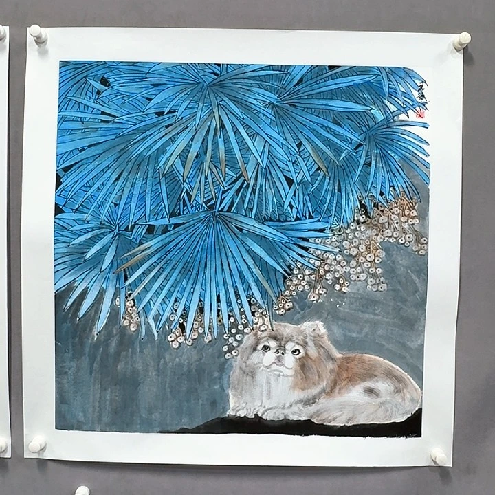 国画亲笔手绘放心去藏