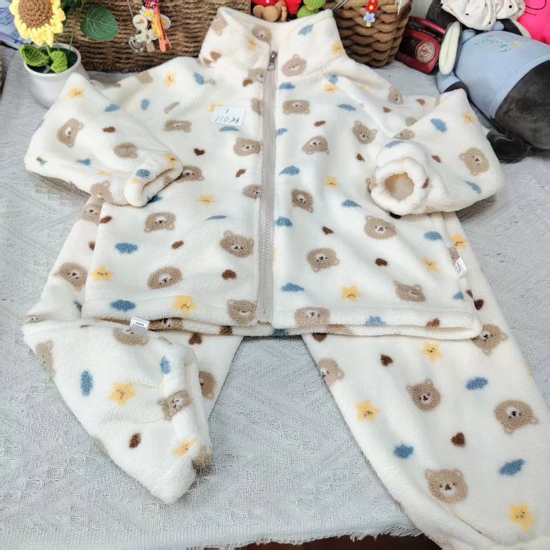 儿童时尚休闲冬季厚毛毛可外穿套装402