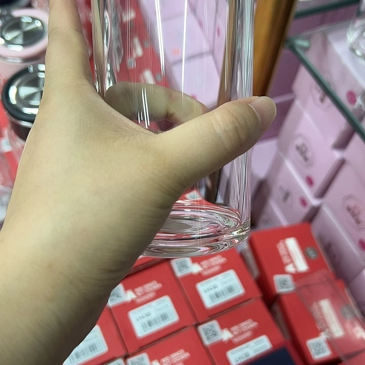 水晶玻璃盖子款本色单层玻璃杯4304301211