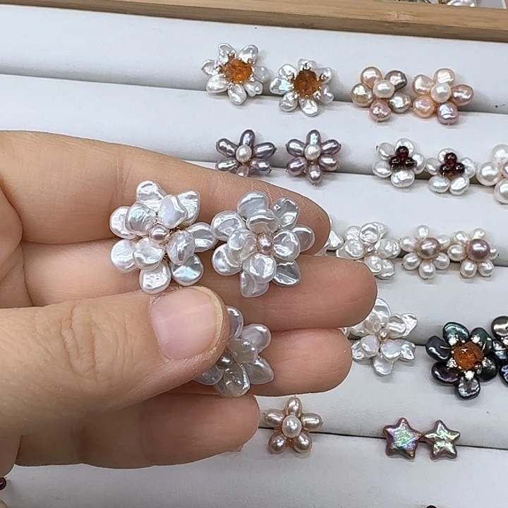 淡水珍珠发饰银S925镶嵌是**啊