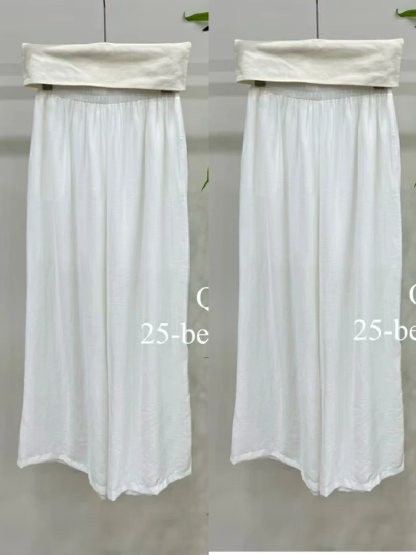（01-20）白色阔腿裤