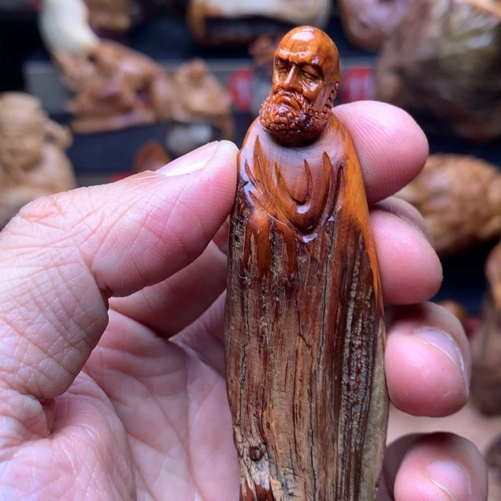 柏木（崖柏）崖柏陈化料手把件