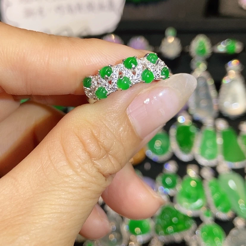 【闪购商品】翡翠戒指未镶嵌天然翡翠