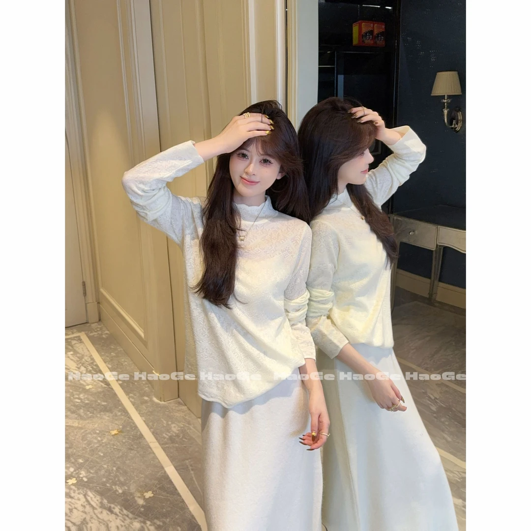 浩哥严选●长袖上衣预HGQ5SY4282A小众时尚温柔秋冬设计感日常百搭