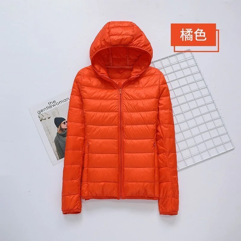 羽绒服冬装特价秋冬轻薄反季清仓轻便女短款韩版大码修身显瘦连帽