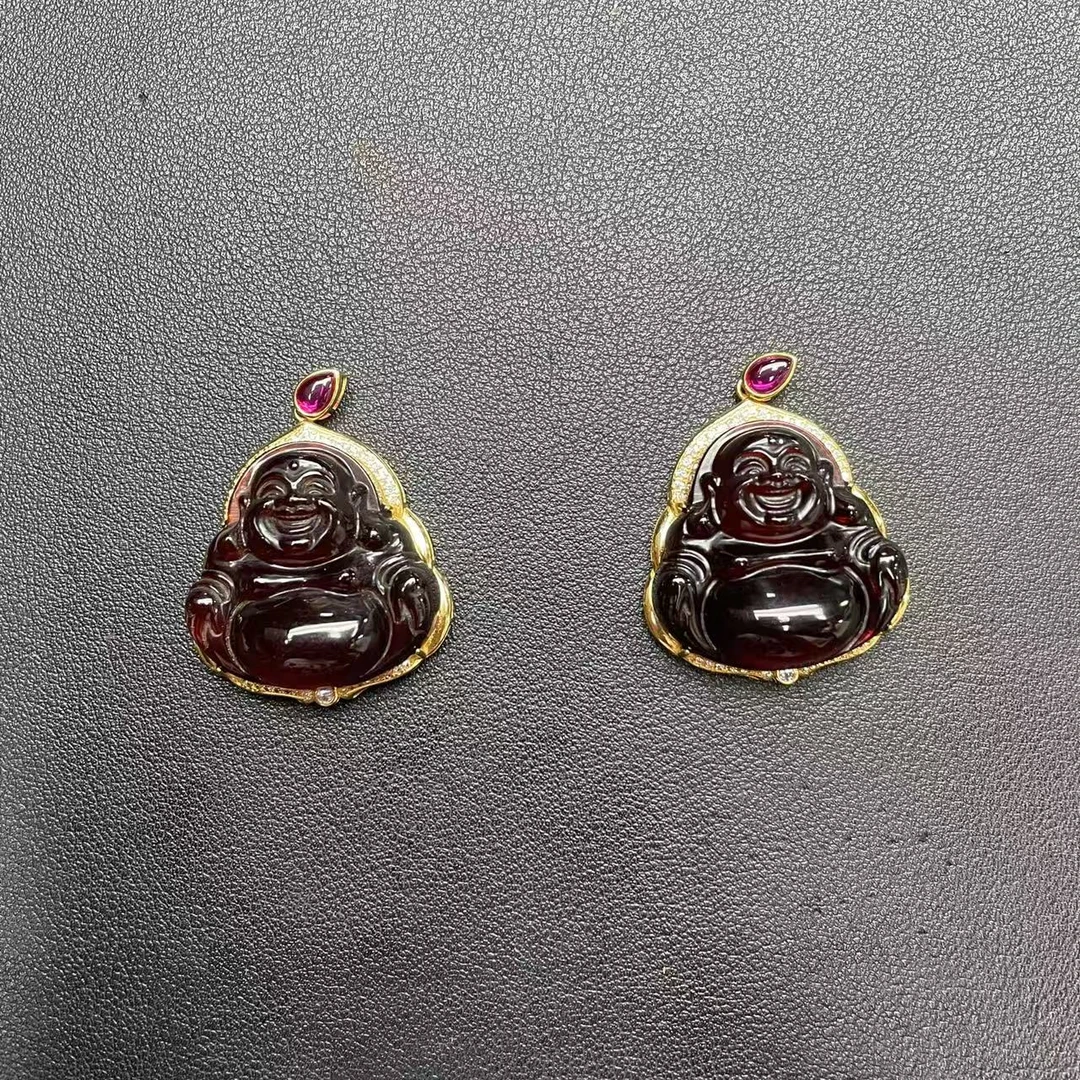 【玉经纶】-70362/Q36-琥珀佛公吊坠-多样性发其一