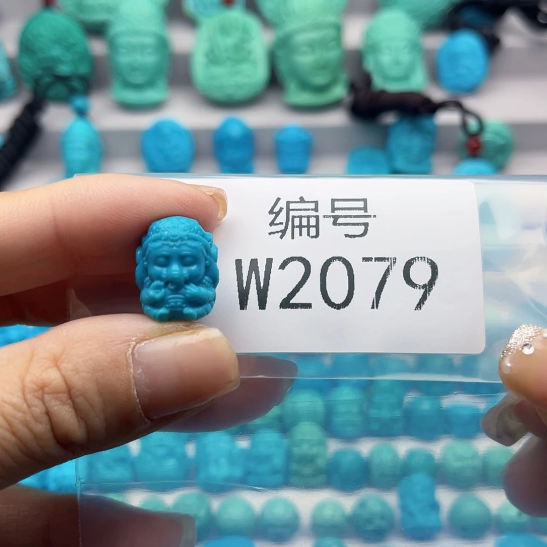 绿松石雕刻未镶嵌@****～