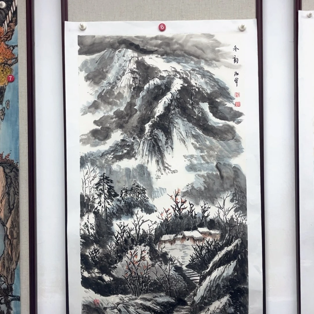 国画绘画作品多次参加