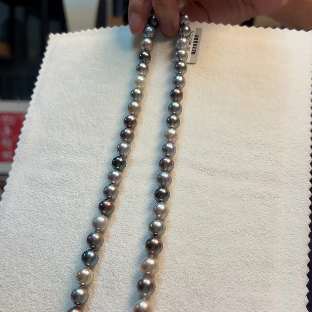 项链海水珍珠银S925镶嵌