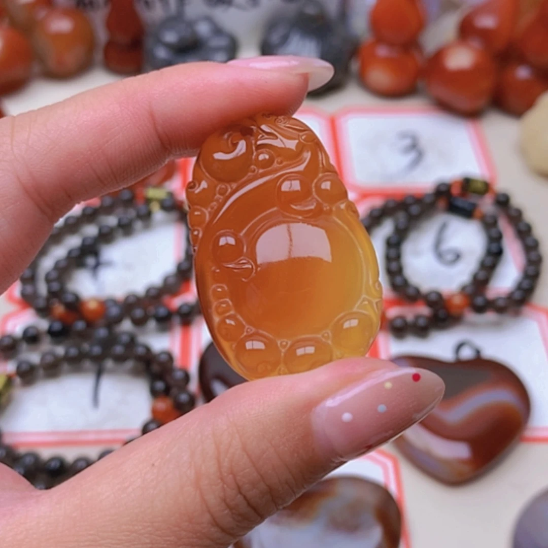【闪购商品】未镶嵌玛瑙/玉髓珠宝半成品╰****╯