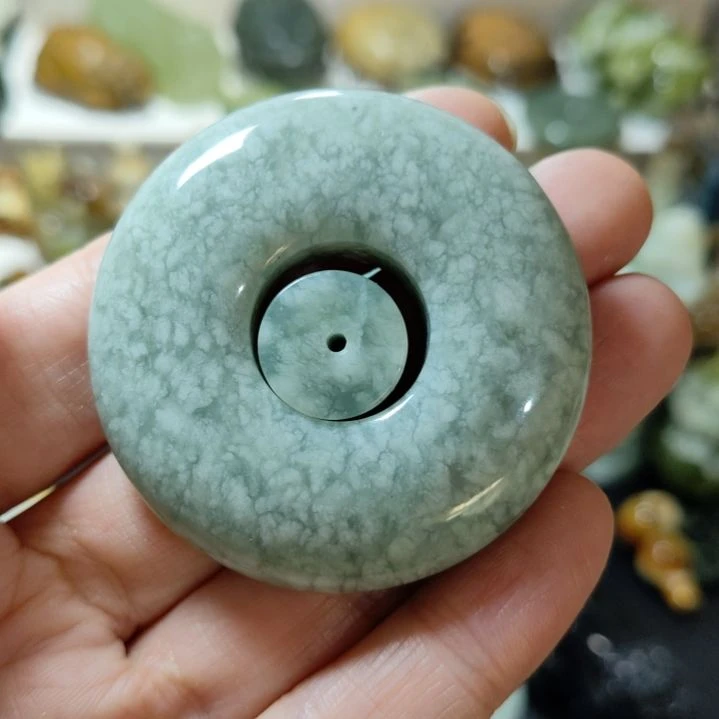 岫玉平安扣未镶嵌