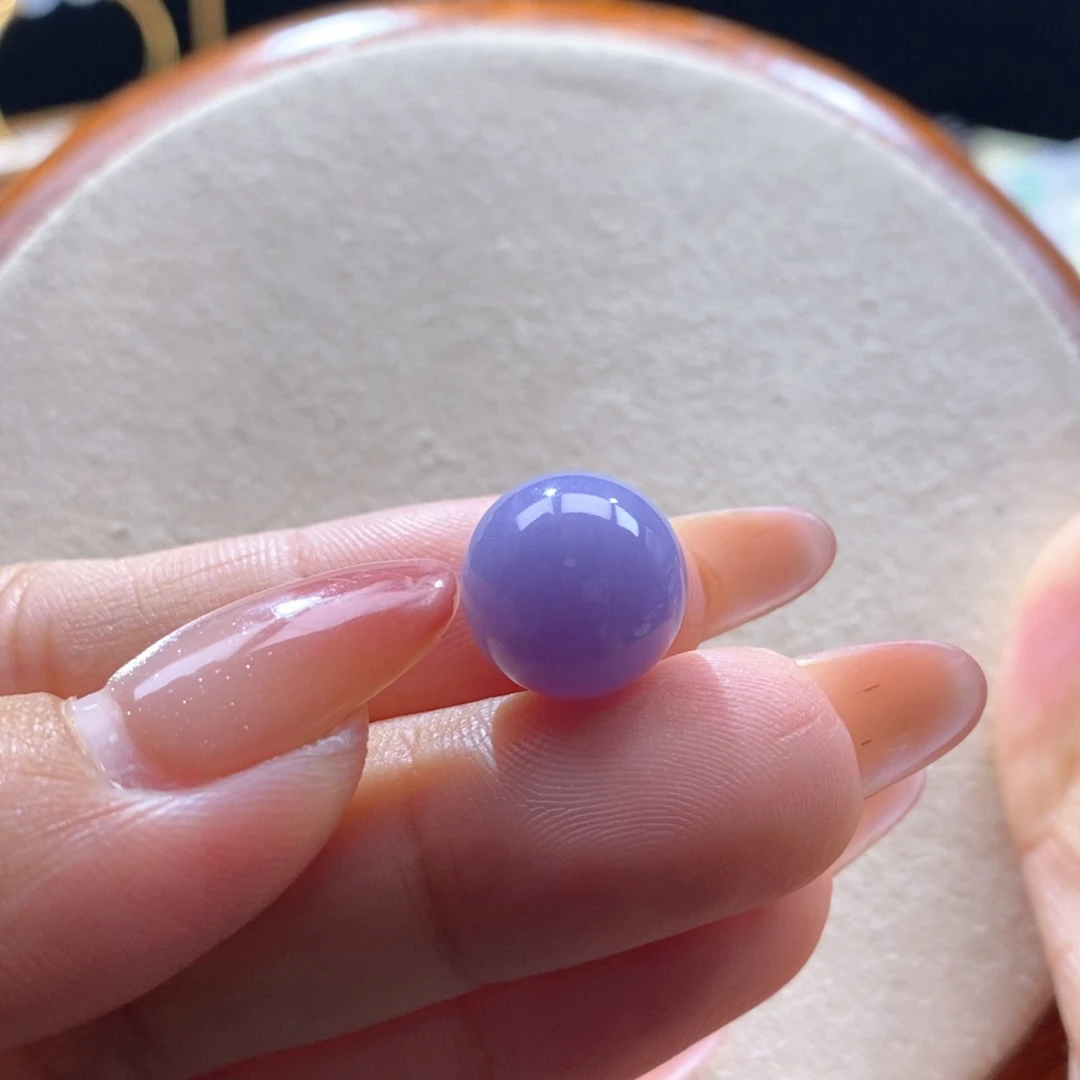 翡翠未镶嵌颈饰翡翠红妖紫珠卡12.9