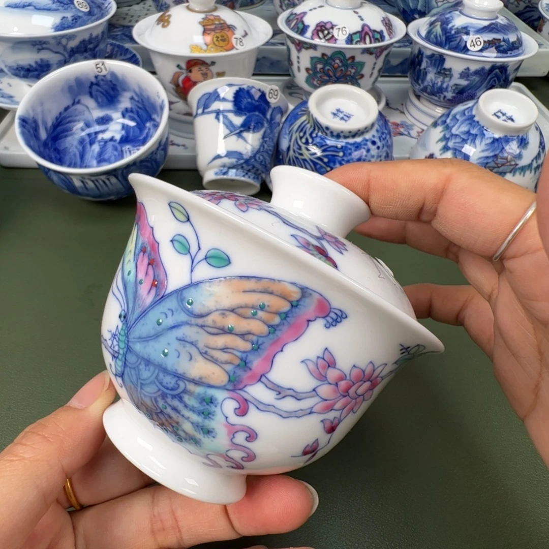 陶瓷景德镇纯手工纯手绘茶具木木4