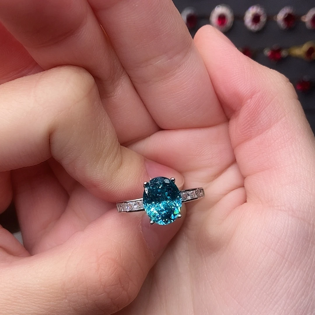 碧玺珠宝奇石银S925镶嵌