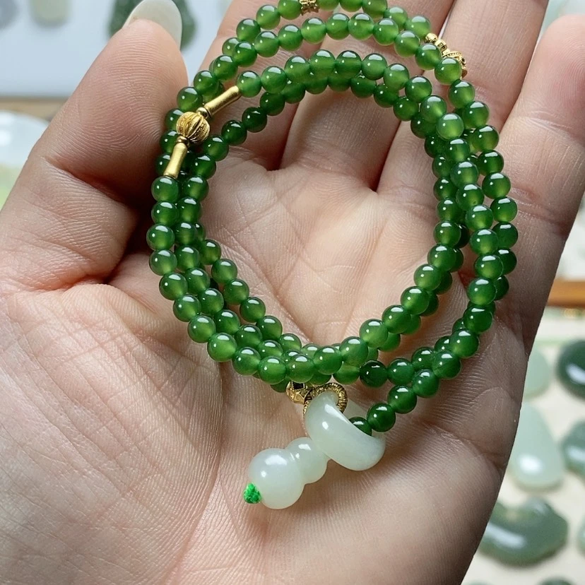 【闪购商品】颈饰银S925镶嵌和田玉