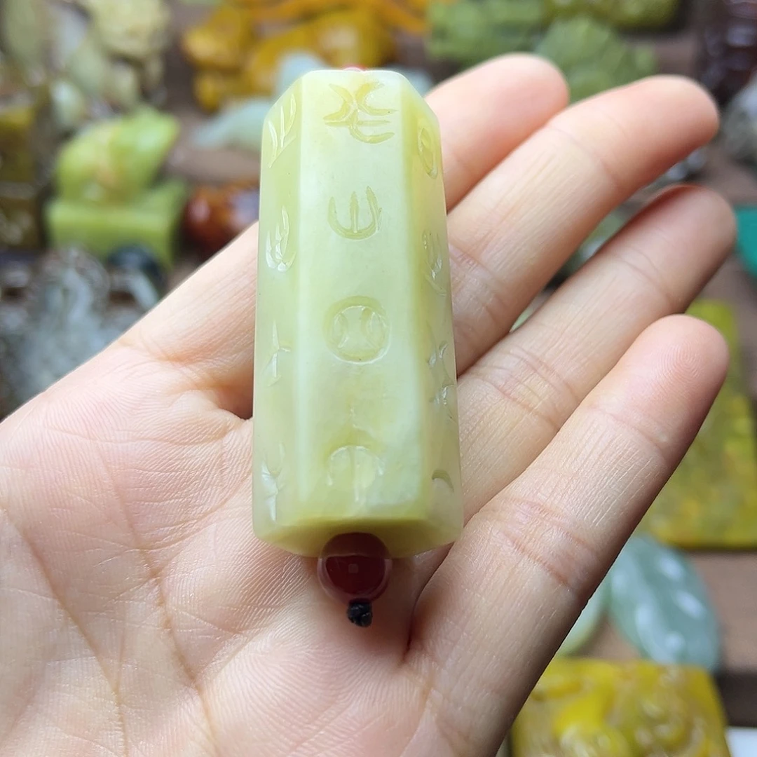 白玉菩提吊坠124。。