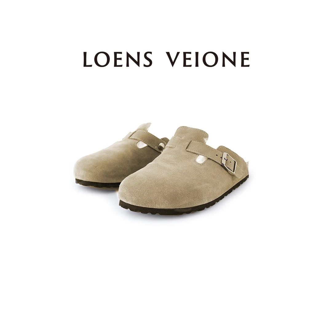 LOENS VEIONE/罗拉 【鲲之梦境】复古舒适秋冬保暖拖鞋23CVDX0021N