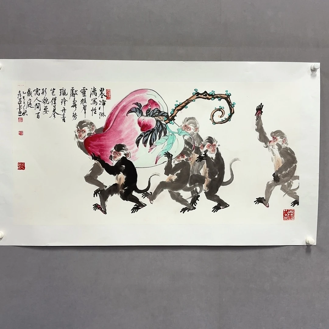 国画亲笔手绘放心去藏